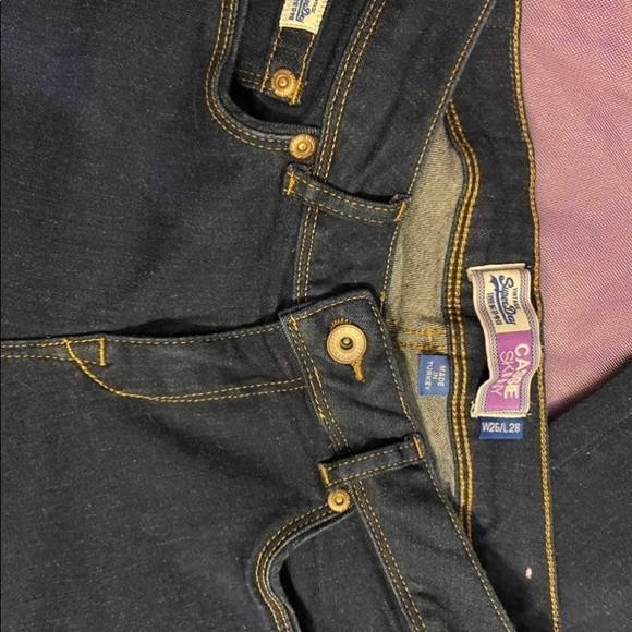 Amazing quality woman’s dark wash Super Dry Cassie skinny jeans.  Size W26/L28 - Picture 7 of 8